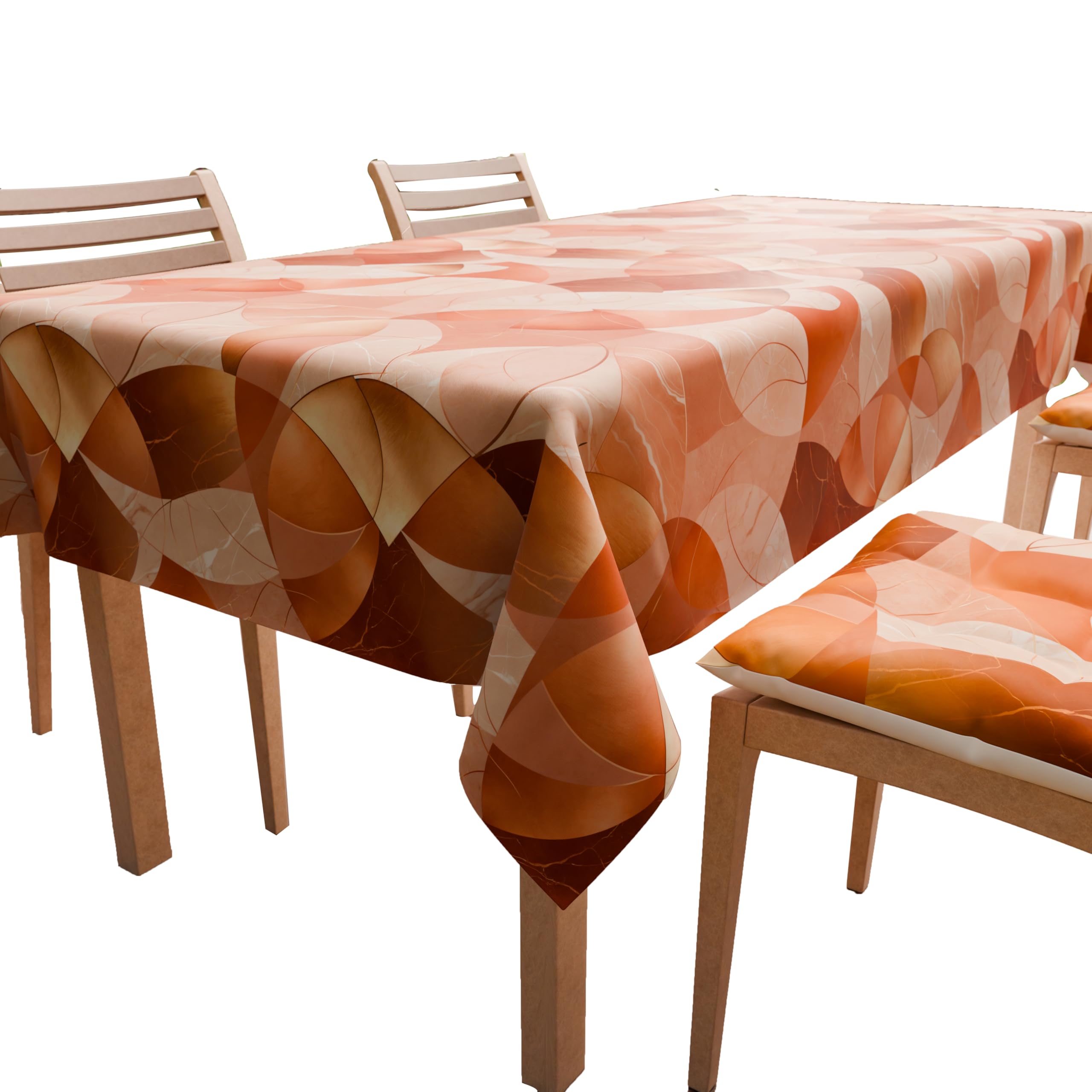 PETTI Artigiani Italiani - Table Cloth, Table Cloth, Kitchen Tablecloth in Cotton Blue Circle Design X24 Seats (140 x 450 cm) 100% Made in Italy