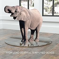 LFVFFA 54" Round Tempered Glass Table top; DIY