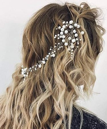 Amazon Com Deniferymakeup Bridal Hair Vine Beach Wedding Hair