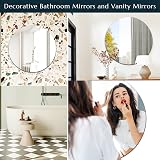 Sqinor Self Adhesive Round Mirror 40cm Frameless Wall Mirror Circle view 5