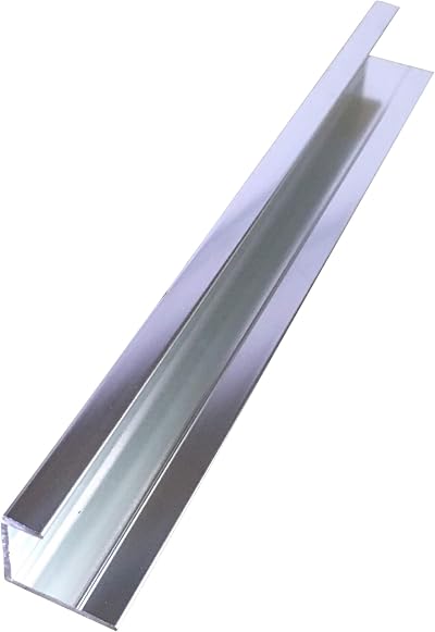 DBS Aluminium End Cap Trim for Shower Wall Panels Bathroom Cladding 10mm 2.4m