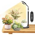MistyJungle Adjustable Grow Light - Full Spectrum LED Plant Light With Timer, 10 Brightness Levels
