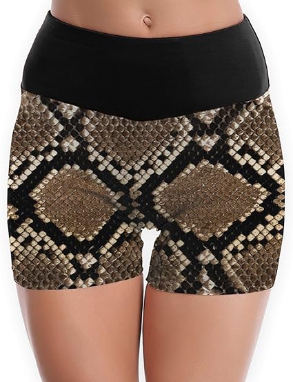 Amazon.com: Snake Skin Women Yoga Pants 3D Yoga Shorts Non ...