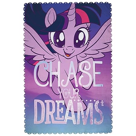 My Little Pony Film 'Adventure' Fleece Decke – Großer Print Design, Mehrfarbig