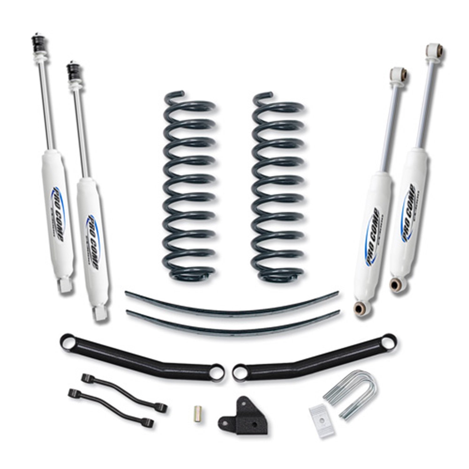 Pro Comp K3058B 3″ Lift Kit with Coil, AddALeaf and ES3000 Shocks for