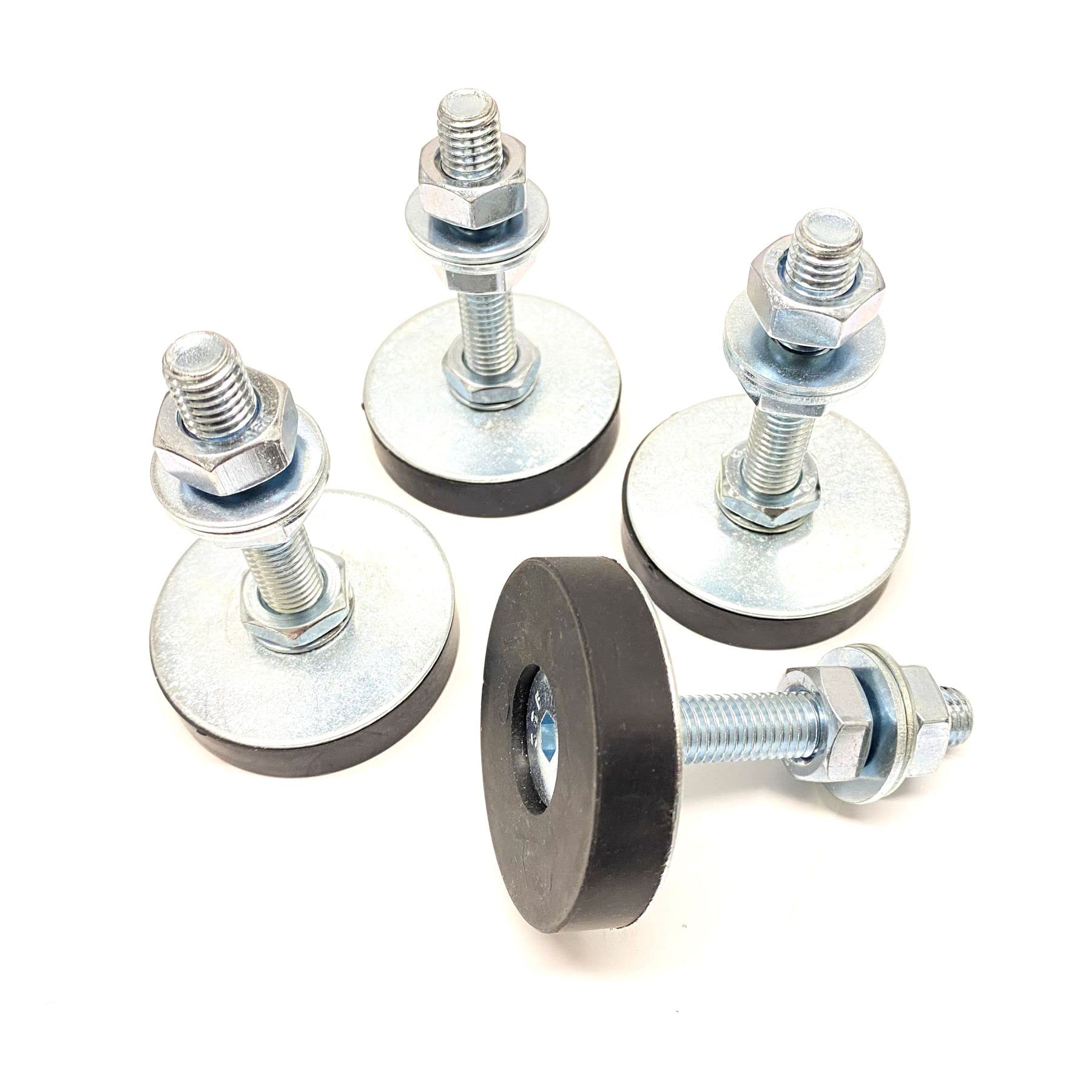 hawkeng 50mm Anti-vibration Rubber Machine Feet Mounts - 10mm (M10) Stud - 4PCS