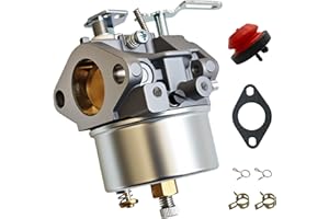 Strongthium Carburetor for Tecumseh 640052 640349 640054 640058 640058A HMSK80 HMSK90 LH318SA LH358SA Adjustable Carb 8HP 9HP