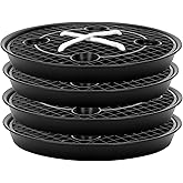 COZYDIG 4 Pack Self-Watering Base for Fabric Pot,Auto-Irrigation Water Delivery System,14Inch Plastic Plant Saucer Stand for for Indoor-Outdoo and Grow Tents Greenhouses