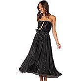 Petal & Pup Womens Mila Strapless Midi Dress