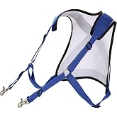 PELLOR Fishing Shoulder Back Harness, Ultralight Fishing Rod Holder Vest, Adjustable Sea Fishing Vest Tackle Equipment for Fishing Big Fish