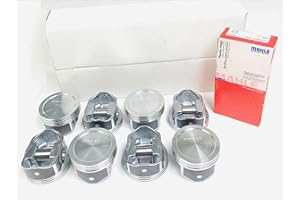 IE PARTS GROUP Set of (8) +.030" Over size Pistons & Moly Rings Kit compatible with Chevy 5.3L LS1 Silvolite Hypereutectic Pistons 1999-2003 DISH TOP VIN "T" (3.810" Bore Size)