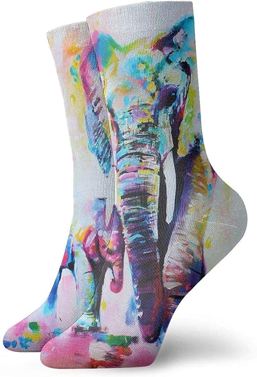 Socks Breathable Elephant Unisex Athletic Crew Socks Stocking Casual