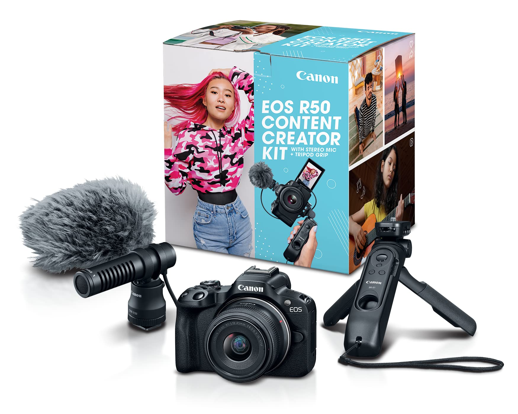 Canon EOS R50 Content Creator Kit, Hybrid