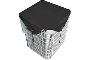Xeeol Housses de climatiseur central pour unités extérieures de 91,4 x 91,4 cm, robuste 600D, imperméable, housse de condensa
