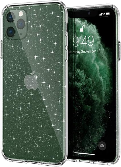 Amazon Meifigno Iphone 11 Pro Max ケース ラメ キラキラ 強化ガラスフィルム付き 四角エアバッグ強化 ラメ グリッター Tpuエッジ ハードバック 薄型 かわいい アイフォン 11 Pro Max ケース 6 5インチ クリア 家電 カメラ オンライン通販