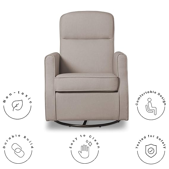 delta children landry nursery glider swivel rocker chair