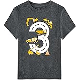 Kidsonny Boy 2-4 Year Birthday Shirt Cotton Construction Theme Party Short Sleeve T Shirts Excavator Top Tees