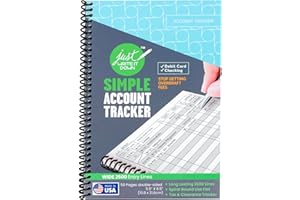 The Superior Register's Premium Check Book Register & Debit Card Ledger Notebook - Checking Account Register, Business Ledger, Cash Log & Expense Tracker - Standard Edition - 1 Pc, Blue