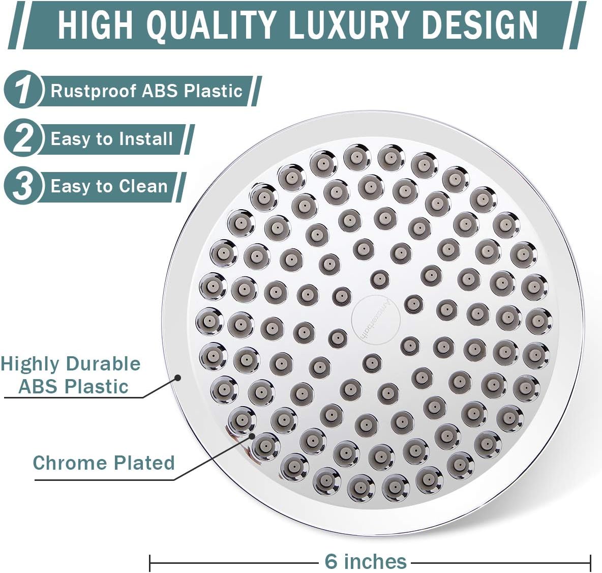Filtered Shower Head, High Pressure Rainfall Shower Head/Handheld Shower Filter Combo, Luxury Modern Chrome Plated with 60'' Hose Anti-leak with Holder - - 