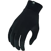 Terramar Thermasilk Glove Liner, Black, Medium