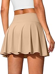 SANTINY 14" Tennis Skirt Golf Skorts with Pockets