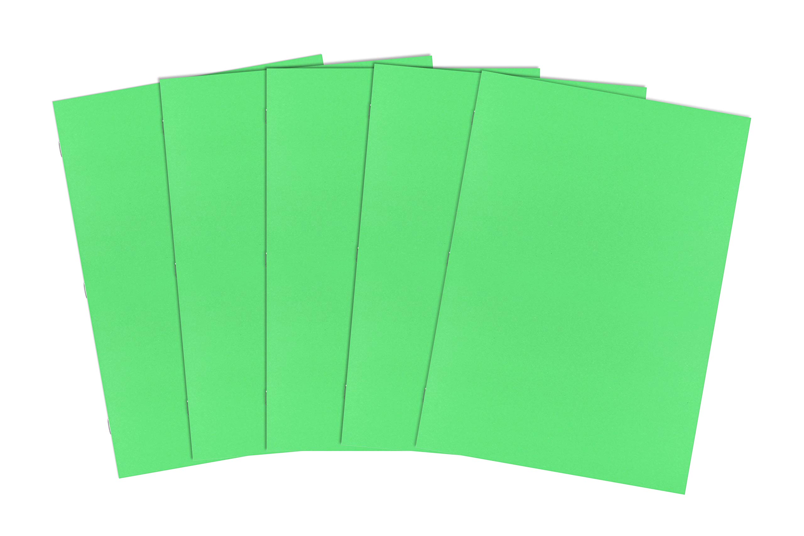Silvine A4+ Scrapbooks. 32 Assorted Colour Pages of 100gsm Sugar Paper [Pack of 25], Green