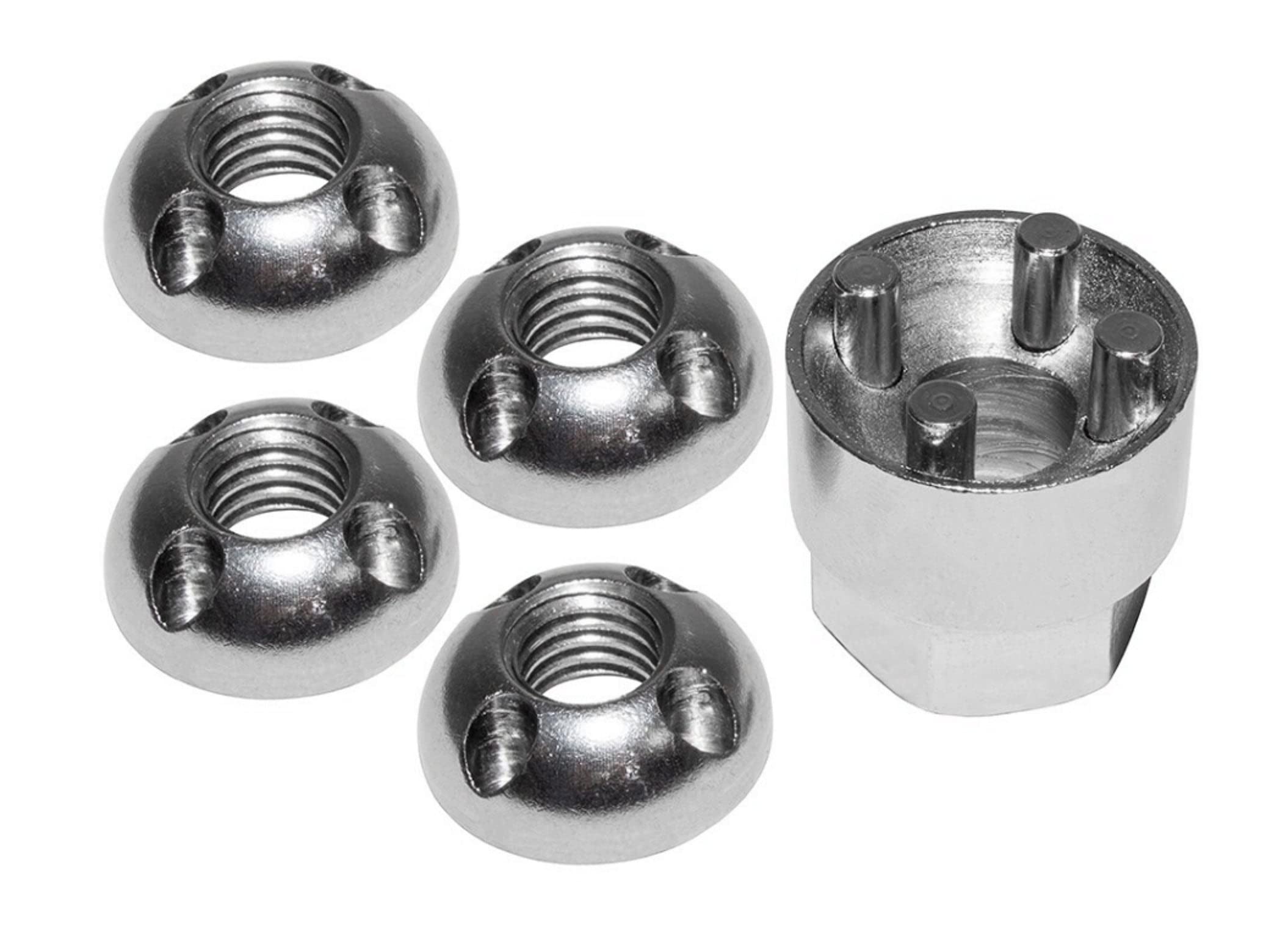 OG Secure | Anti-theft Security Nut Set M12 | 304 Stainless Steel | Winch | Tamper Proof | Reusable Shear Nut | Light Bar | E Bike | 4 Hole