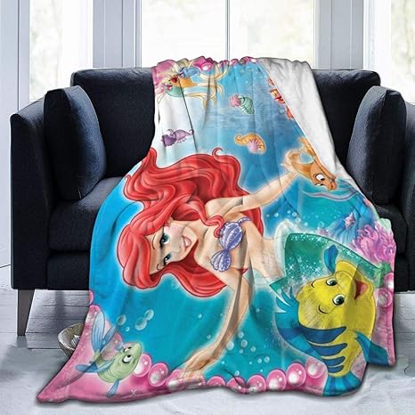 Amazon Co Jp ブランケット 毛布 ディズニー リトル マーメイド アリエル プリンセス 可愛い 夏用 うすい ふんわり フランネル もうふ 子供用 冷房対策 昼寝用 四季適用 50 X40 ホーム キッチン