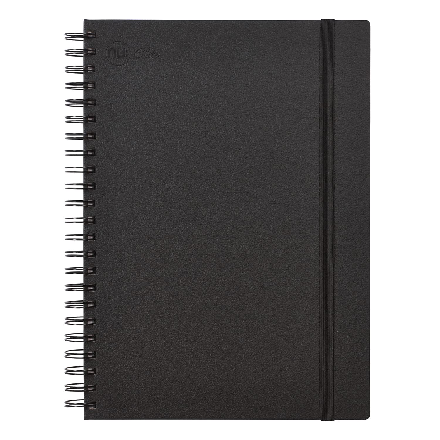 Nu Notebooks - Elite Premium Range - Wire Journal Notebook - A4 Notebook - Hardback Notebook - Stationery Notebooks - Black Journal - 120 Pages