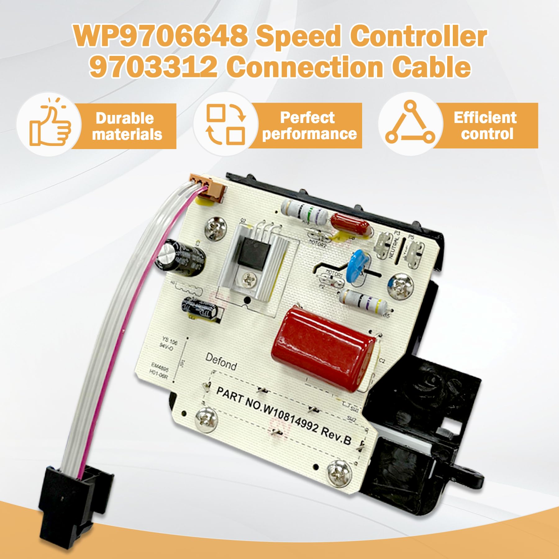 Earthtec Speed Control WP9706648 Replacement for Whirlpool KitchenAid Stand Mixer