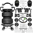 KEIYSHOLCK Air Spring Bags Suspension Kit Compatible with 2001-2010 Chevy and GMC Sierra 2500/3500 Pickup Rear Air Helper Spring, up to 5,000 lbs of Load Leveling Capacity