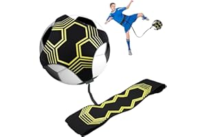 Soccer/Volleyball Solo Trainer - Adjustable Football Kick Training Equipment Aid Control Skills Juggling Practice - Fits Ball