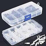 Proimb 300pcs M2 M3 Nylon Hex Nuts Screws Spacers Stand-off Plastic Accessories Assortment White, Black