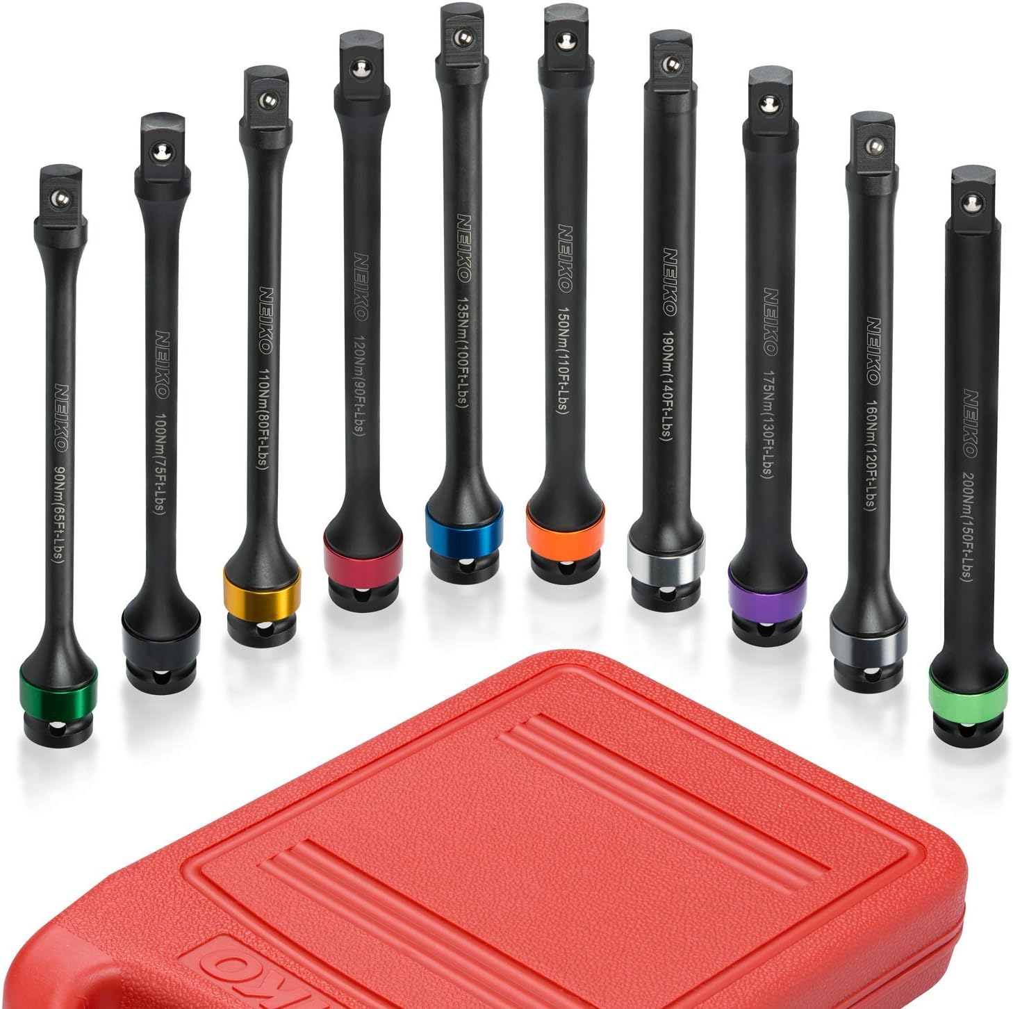 Torque Bar Torque Extension Tool Set With 90-120 Ft-lb s 8pc 1/2