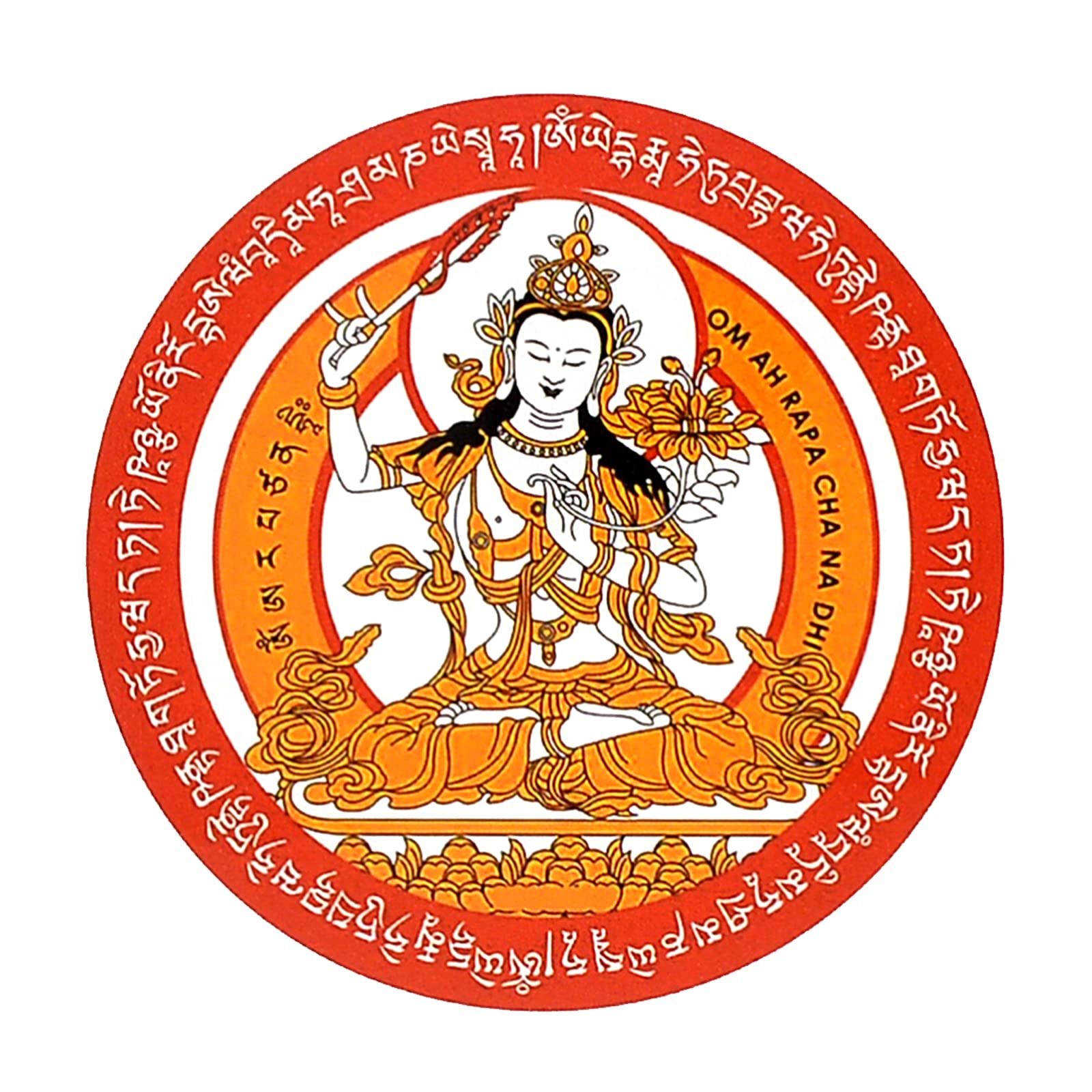 Manjushri Window Sticker (5 Pieces) W5018