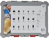 Bosch Professional 15 Pcs Mixed Router Bit Set Ø8 mm Shank view 3