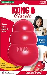 KONG Classic Stuffable Dog Toy Red Rubber XX-Large Durable Chew Toy view 9