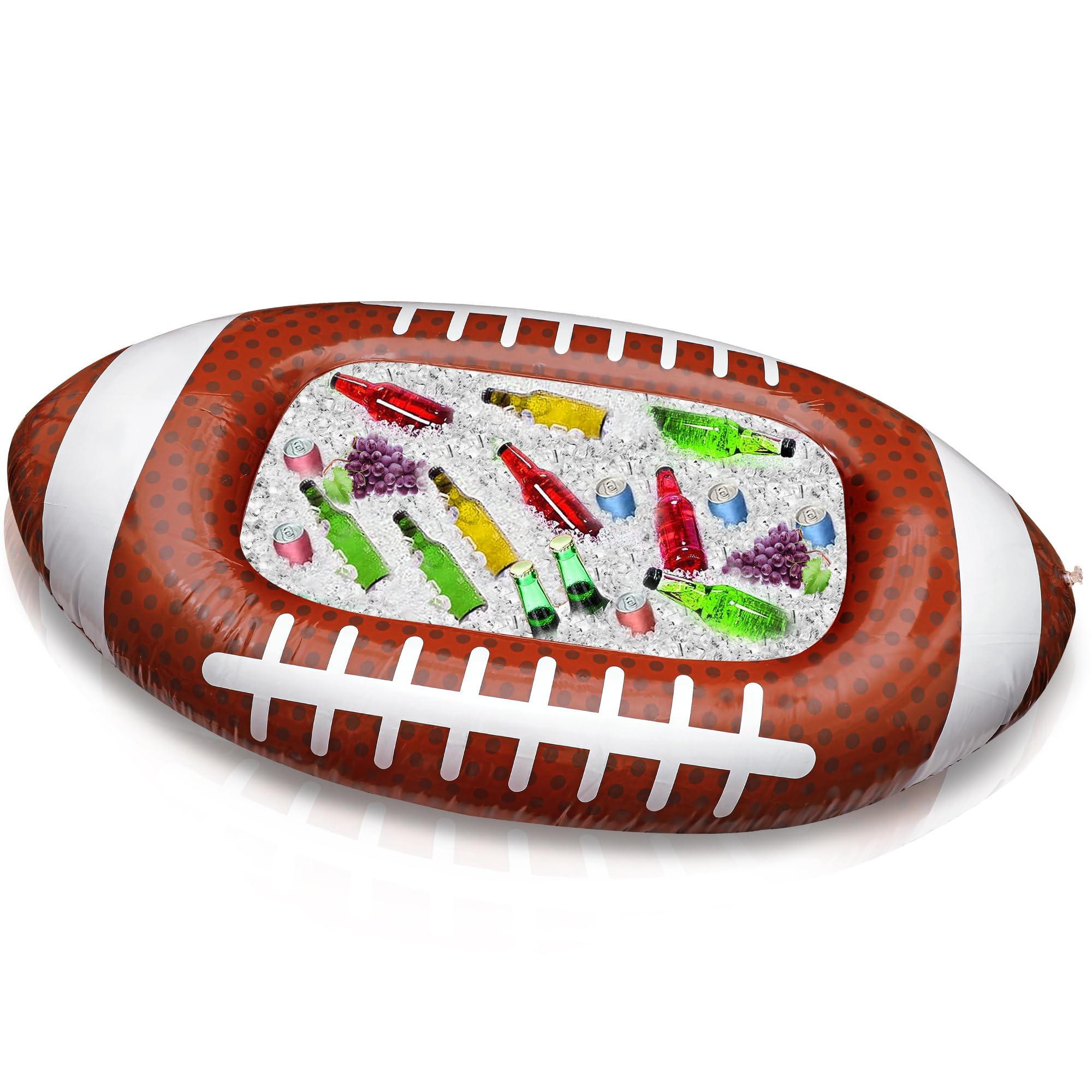 Photo 1 of Erweicet Inflatable Football Cooler 1 PCS for Party BBQ Picnic Pool Party Supplies Buffet Luau Cooler,with a Drain Plug Inflatable Ice Bucket for Beer and Beverages