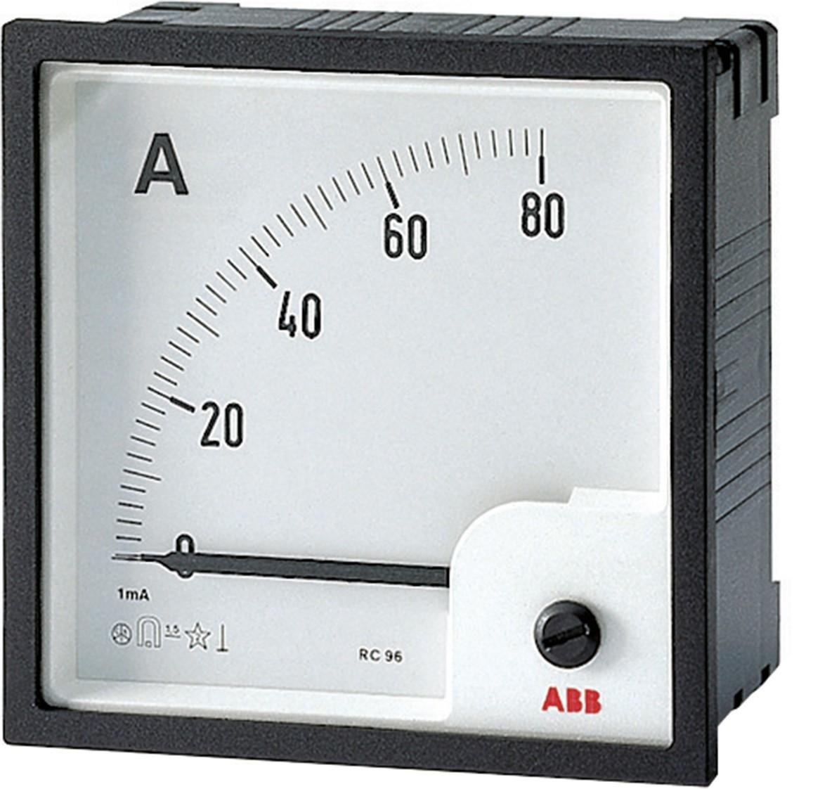 abb-entrelec – Ammeter Analogue Panel amt1-a1/96