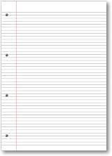 Summit A4 Lined Paper Refill Pad 6 mm Narrow Ruled Margin 160 Pages Pack of 5 view 4