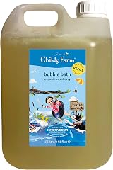 Childs Farm Kids Bubble Bath Organic Raspberry 2.5L Refill Gently Cleanses