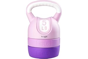 Yes4All Kettlebell Sets - Adjustable Kettlebell Set for Strength Training - Kettlebells Adjustable Weight for Versatile Workouts