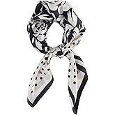 FEIBOON 100% Pure Mulberry Silk Scarfs 26"x26" Square Scarf Women Neckerchief Headscarf hair scarf bandana Gift Packed