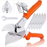 Hilitchi Upgraded Multi Angle Miter Shear Cutter Cuts 45 to 135 Degree Miter Snips Cutting Tool for Small Miter Jobs and DIY 