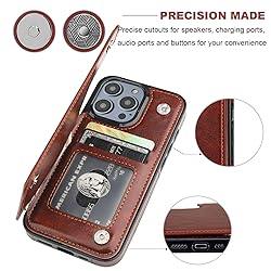 ONETOP Compatible with iPhone 14 Pro Wallet Case