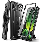 SUPCASE for iPhone 11 Case with Screen Protector (Unicorn Beetle Pro), [Built-in Stand & Belt Clip] [Military-Grade Protection] Heavy Duty Full-Body Protective Phone Case for iPhone 11 6.1", Black