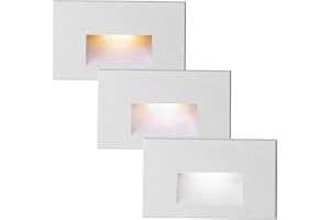 TUMUPSM LED Step Lights Outdoor Stair Lights Indoor 12V Low Voltage 3000K/4000K/5000K 3 Color Adjustable 4W, Lights for Steps