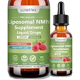 JUIWEFKK NMN Supplement Liquid Drops, 4-in-1 NMN Beta 1000mg w. Quercetin TMG Resveratrol for Anti Aging Energy &amp; Immune Support NMNH Alternative Liposomal High Absorption for Women Men