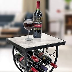 Sorbus Wine Rack Console for Home Bar - Mini Wine
