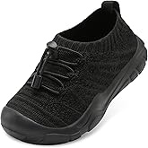 FEETCITY Toddler Slip On Shoes Boys Girls Wide Toddler Tennis Shoes Sports Walking Sneakers